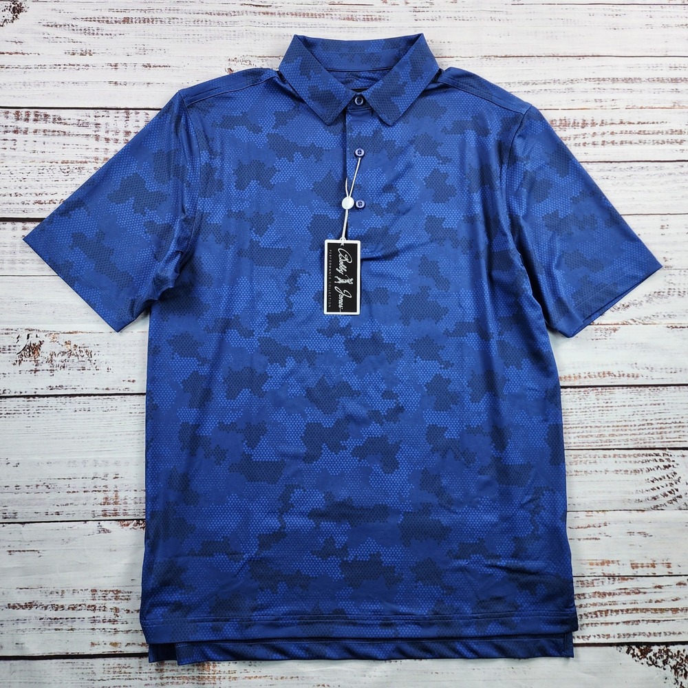 NWT Bobby Jones Performance Armed Forces Golf Polo Men's Small Marine Camo